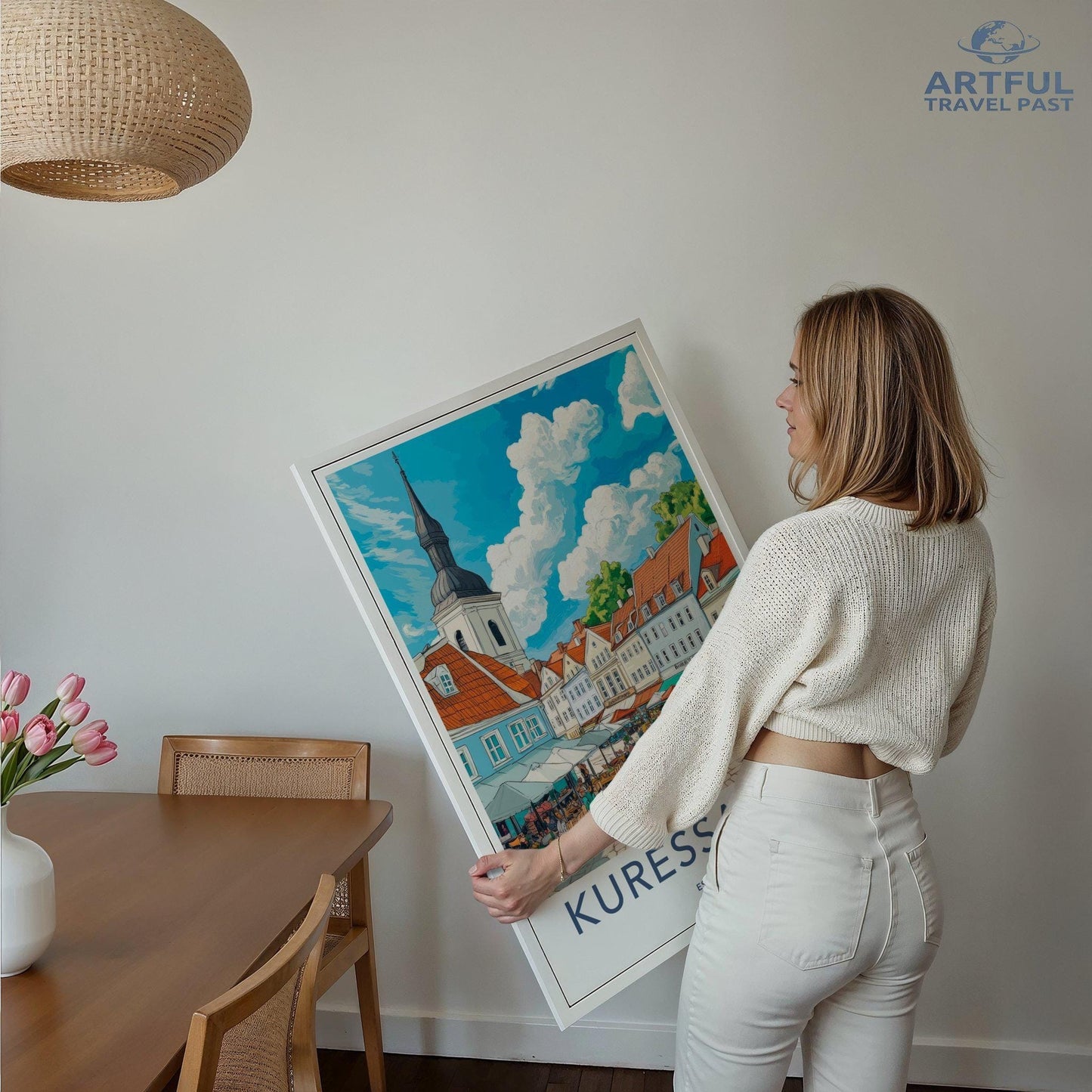 Kuressaare Poster | Estonia Wall Art | Europe Decor