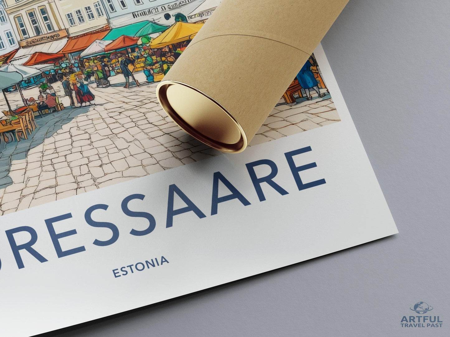 Kuressaare Poster | Estonia Wall Art | Europe Decor