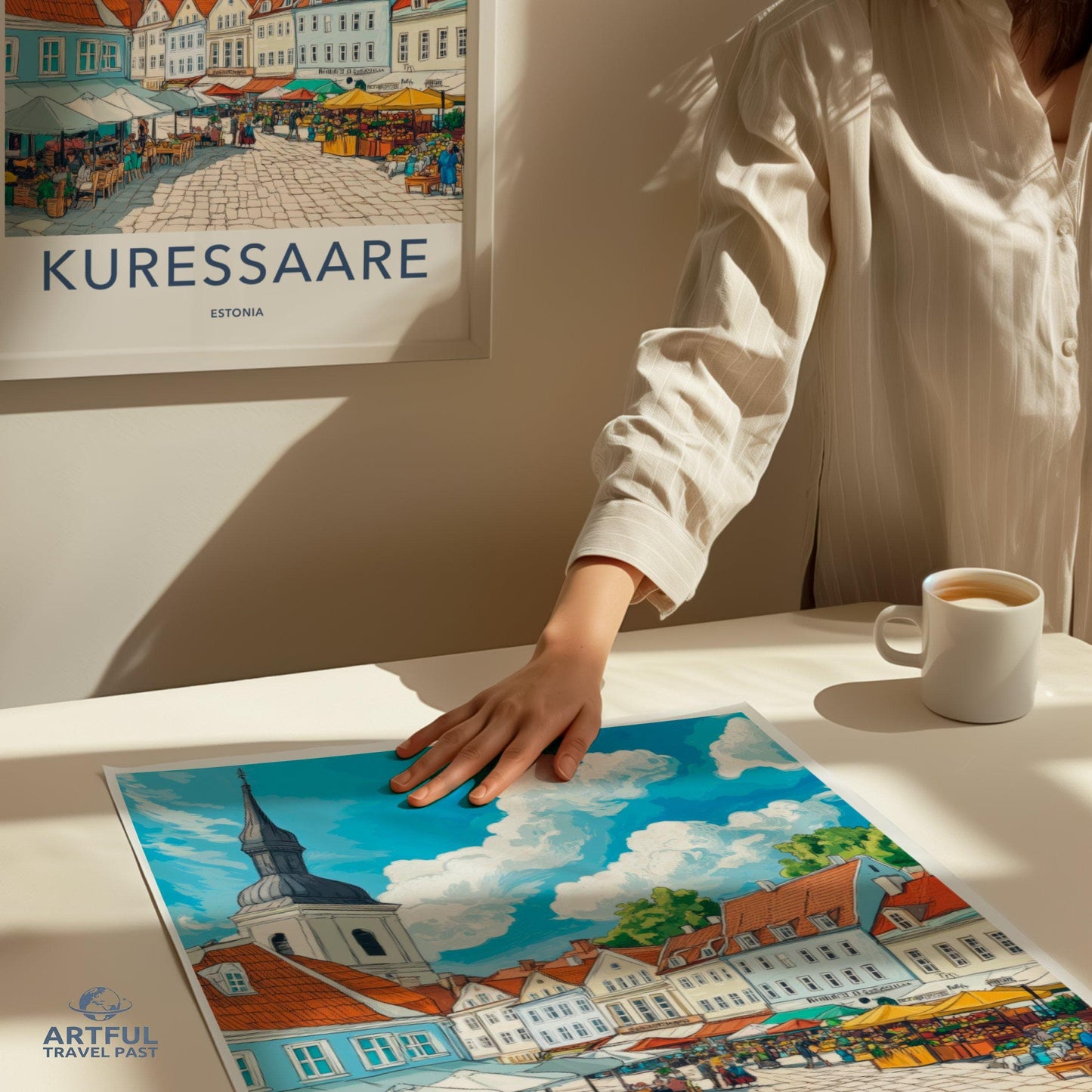 Kuressaare Poster | Estonia Wall Art | Europe Decor