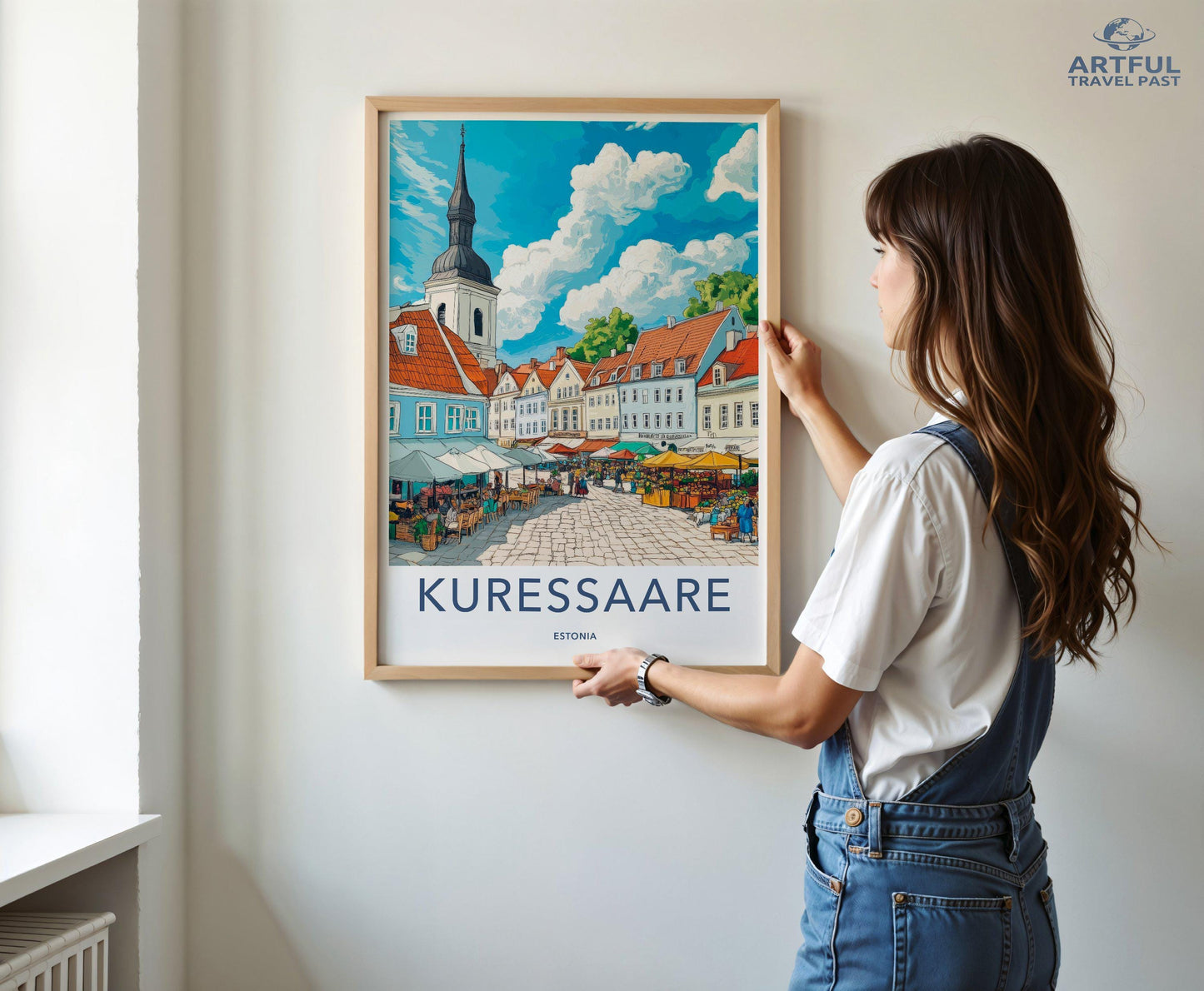 Kuressaare Poster | Estonia Wall Art | Europe Decor