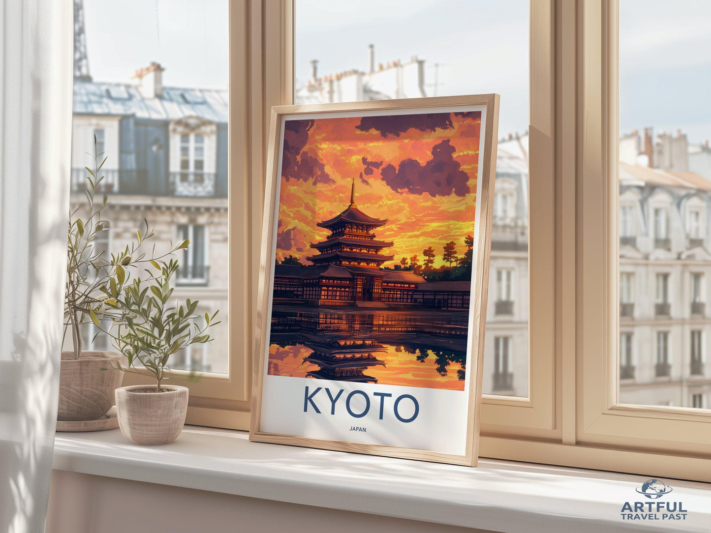 Kyoto Temple Poster | Japan Wall Art | Asia Decor