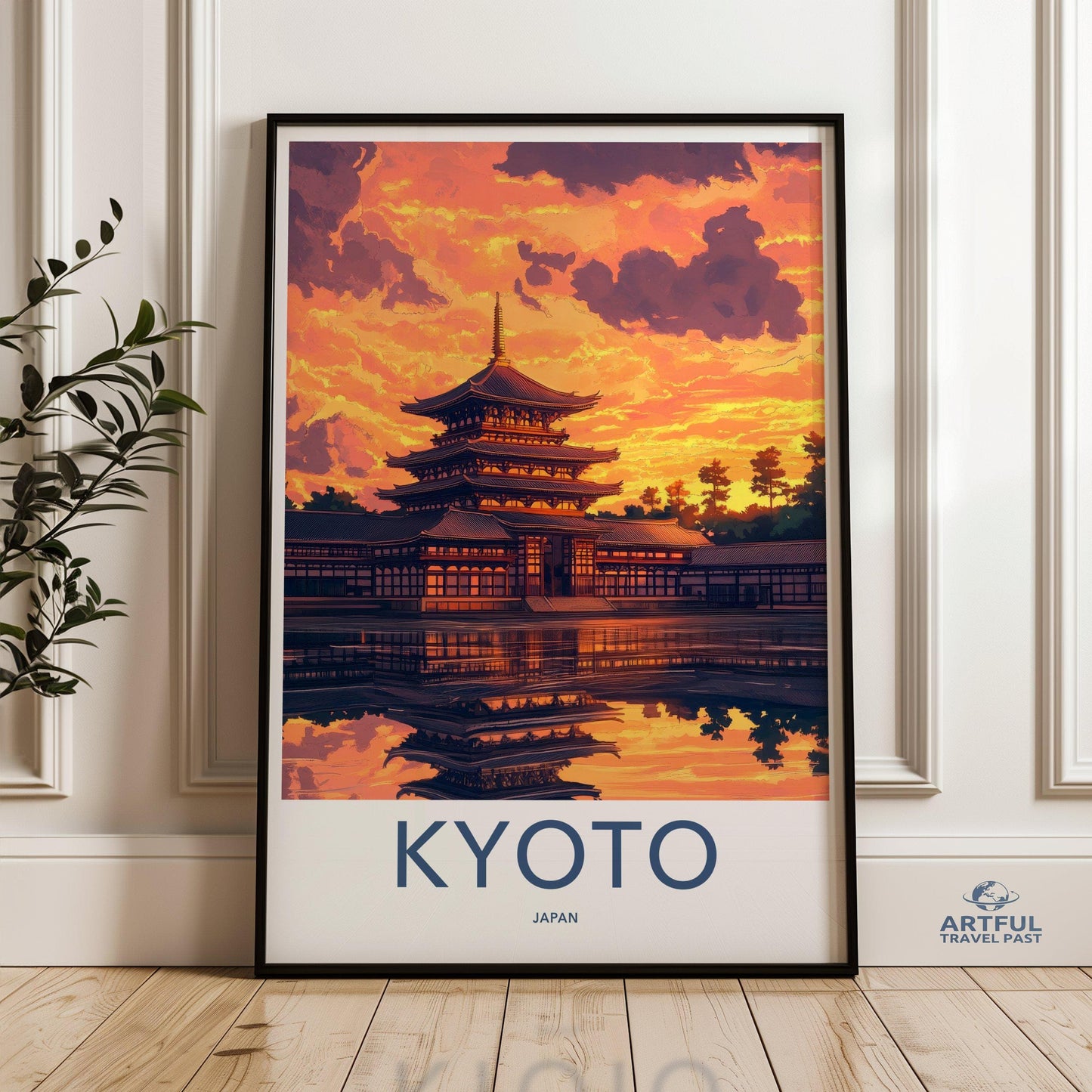 Kyoto Temple Poster | Japan Wall Art | Asia Decor