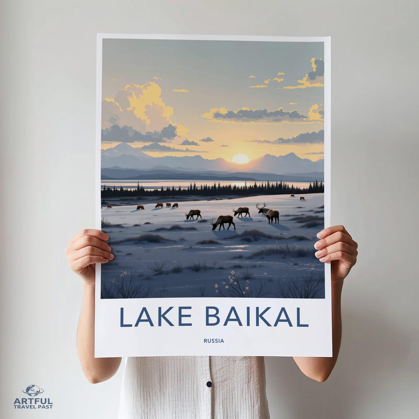 Lake Baikal Poster | Russia Wall Art | Eastern Europe Art