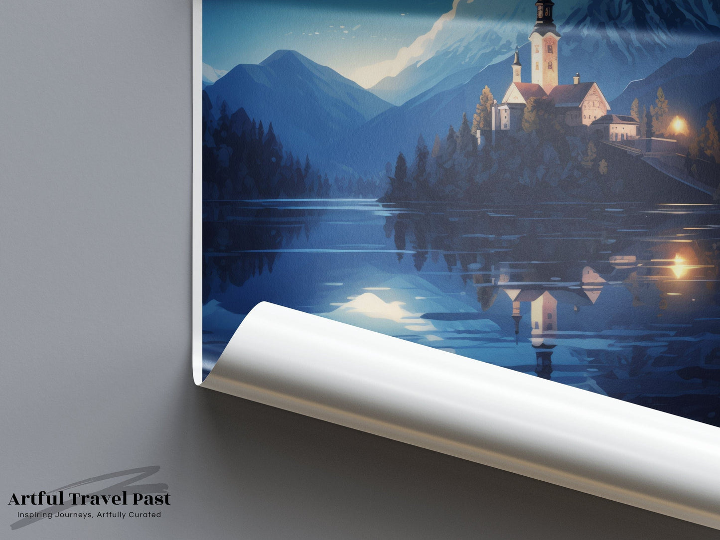 Lake Bled Poster | Slovenia Wall Art | Eastern Europe Artwork