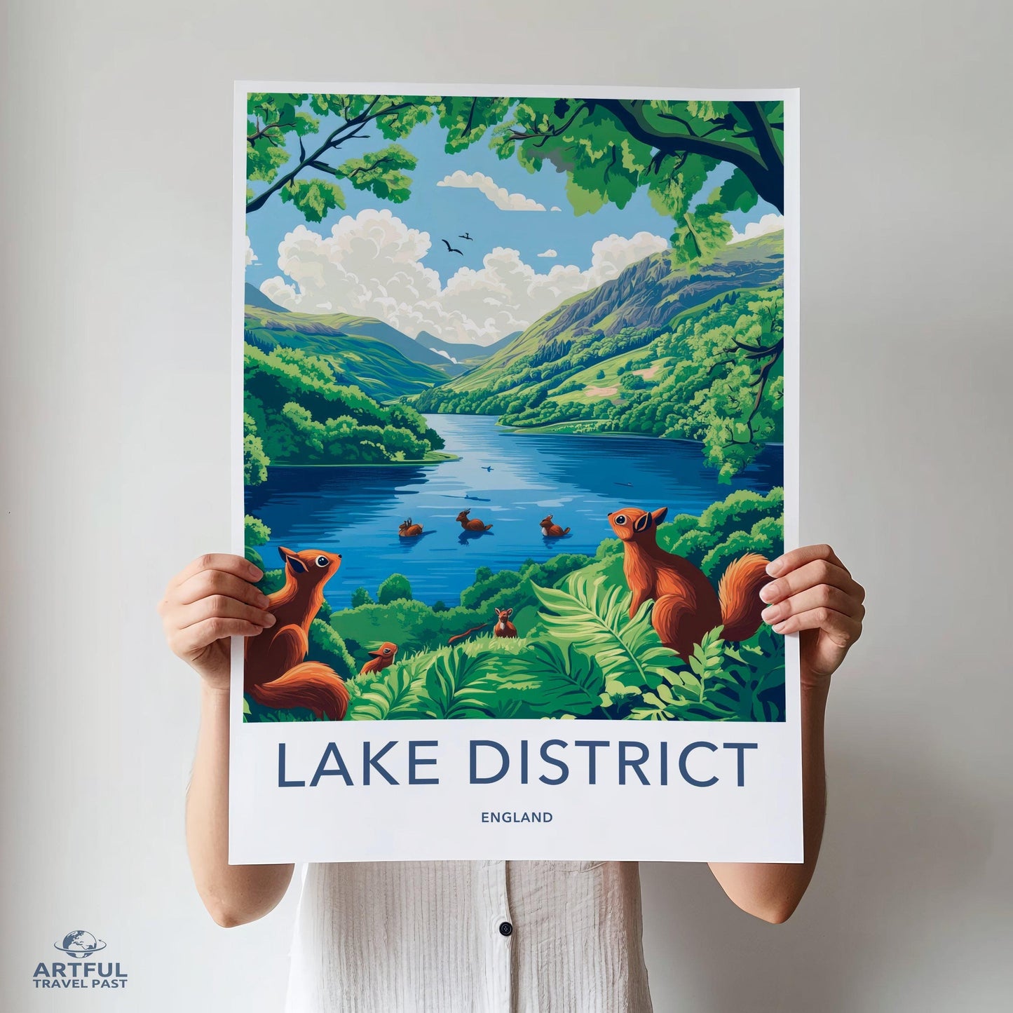 Lake District Poster - England Wall Art