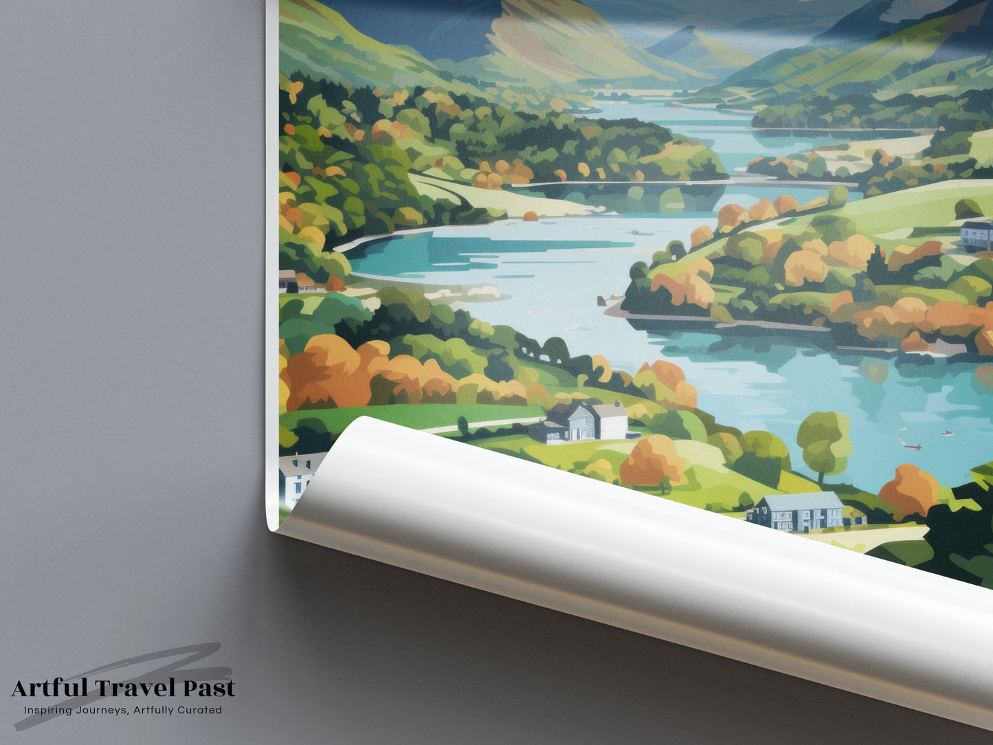 Lake District Poster | England Wall Art | UK Decor