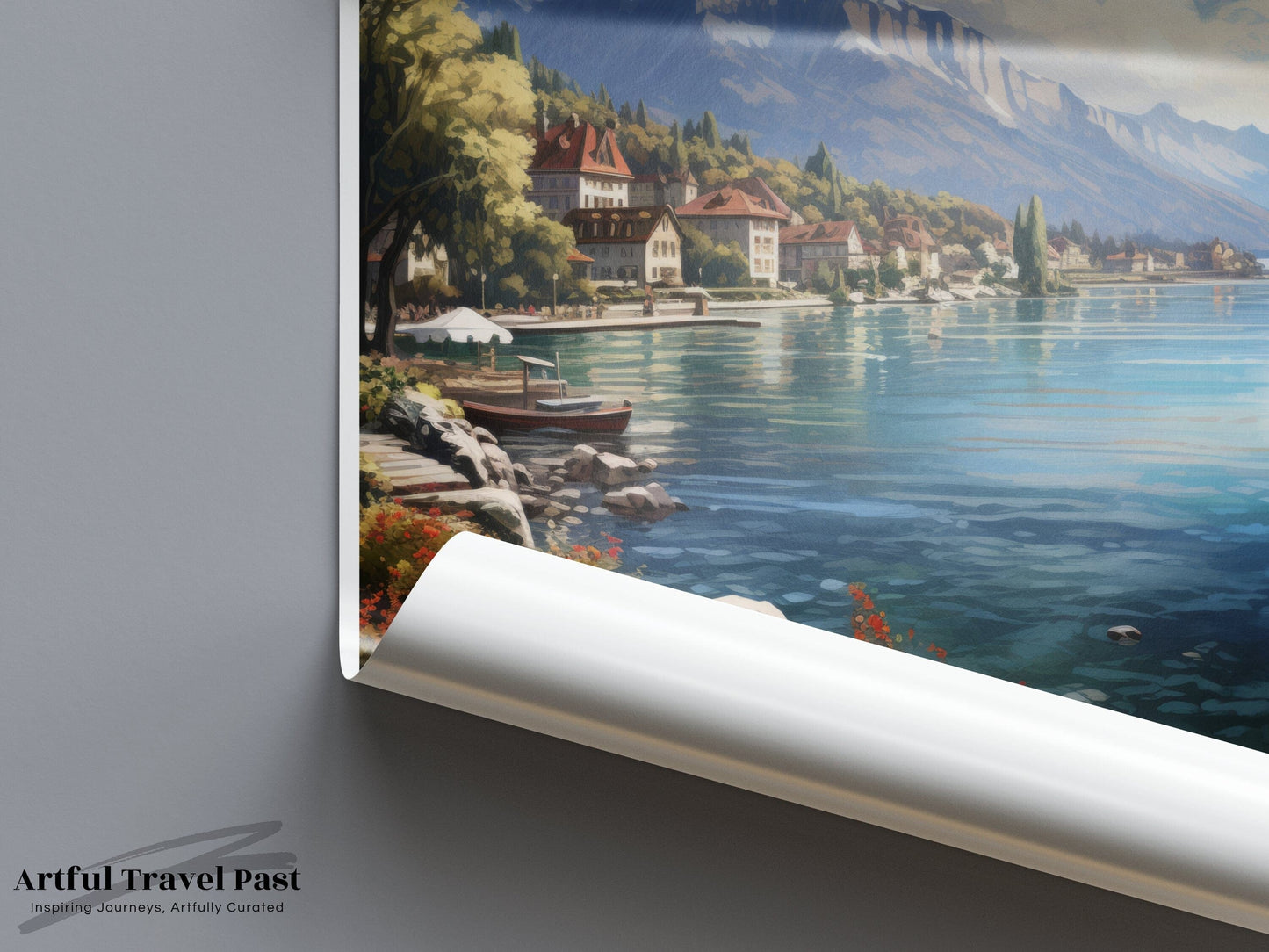 Lake Geneva Poster - Switzerland Wall Art