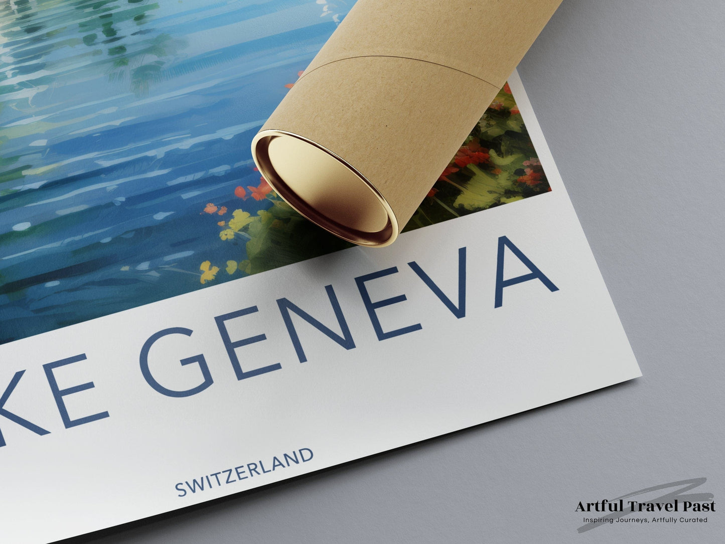Lake Geneva Poster | Switzerland Wall Art | Europe Decor