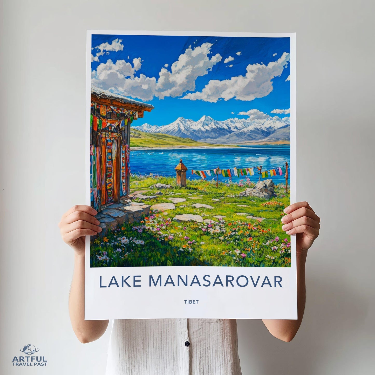 Lake Manasarovar Poster - Tibet Wall Art