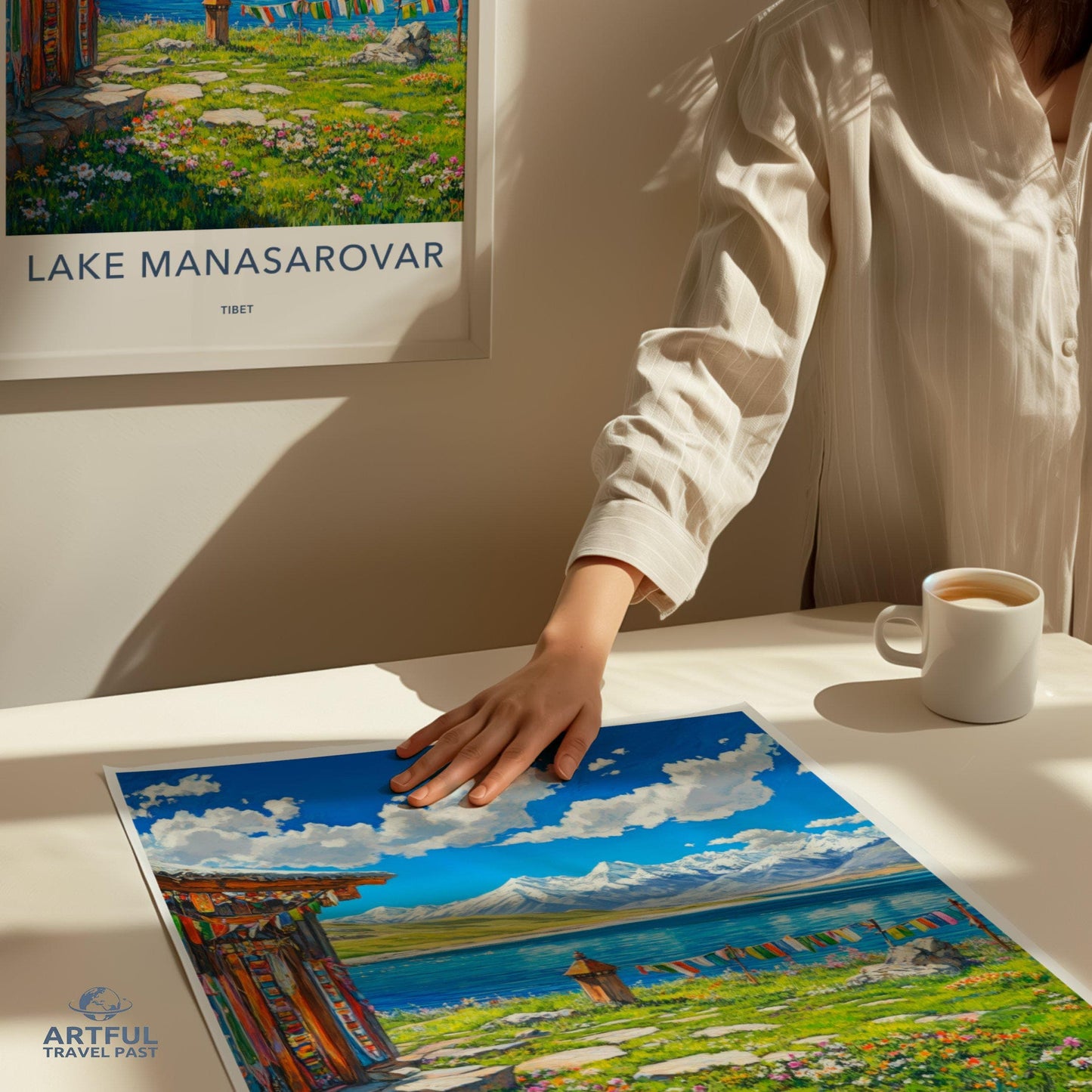 Lake Manasarovar Poster - Tibet Wall Art