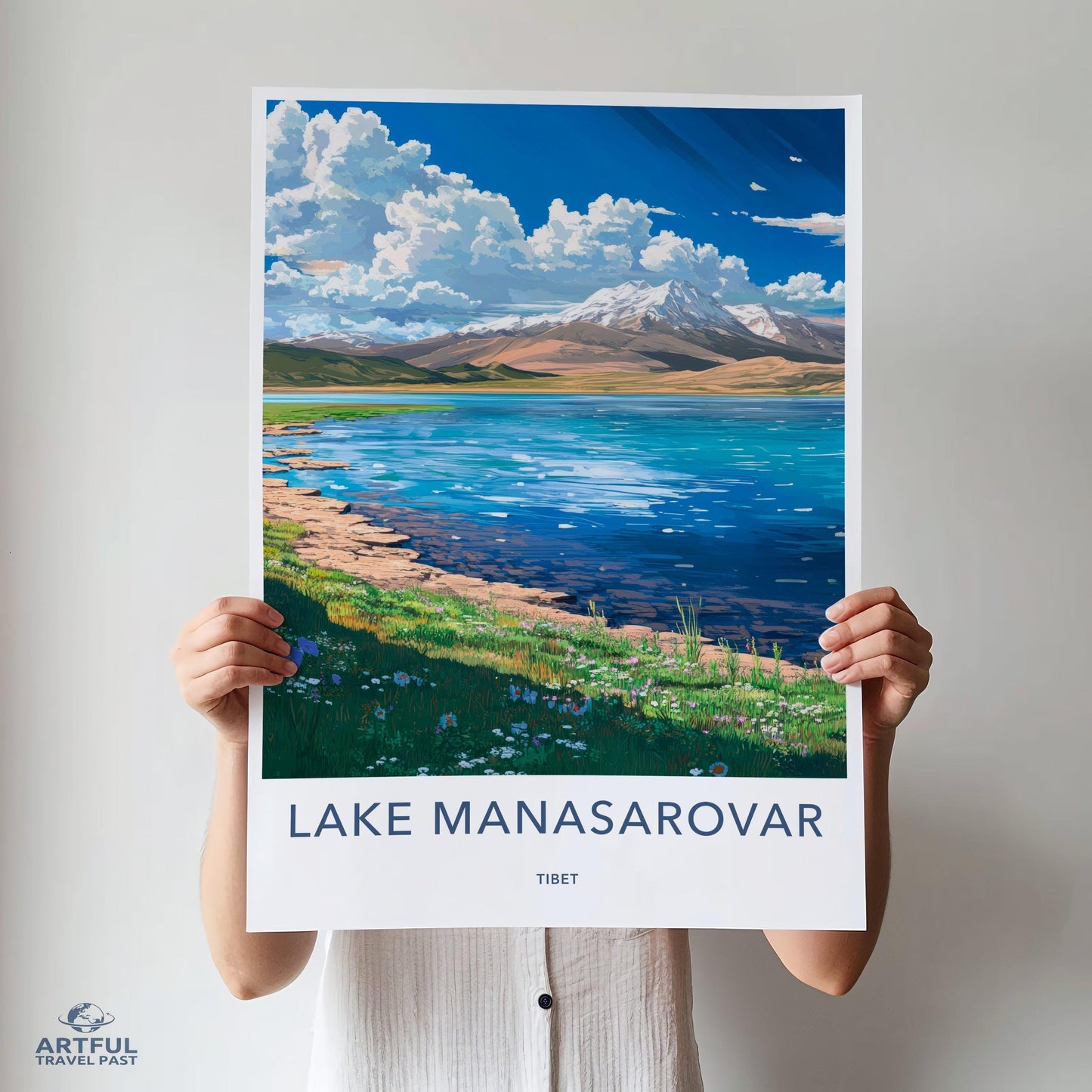 Lake Manasarovar Poster - Tibet Wall Art