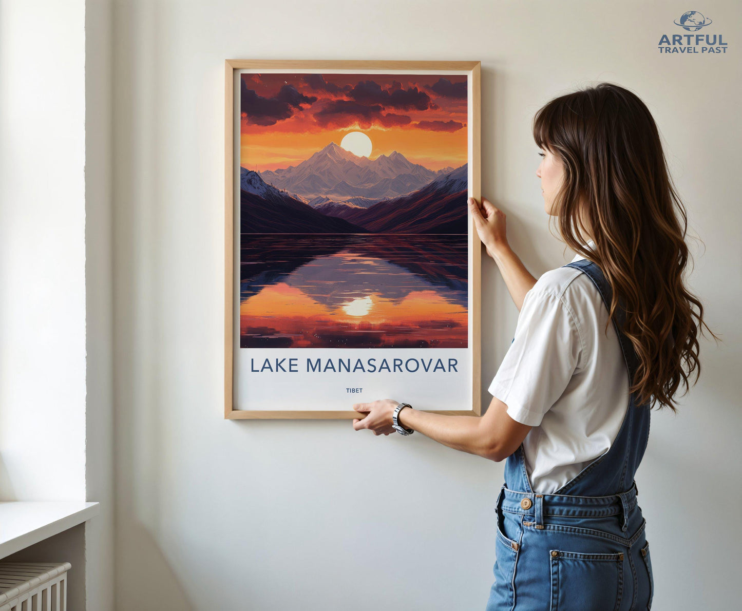 Lake Manasarovar Poster - Tibet Wall Art