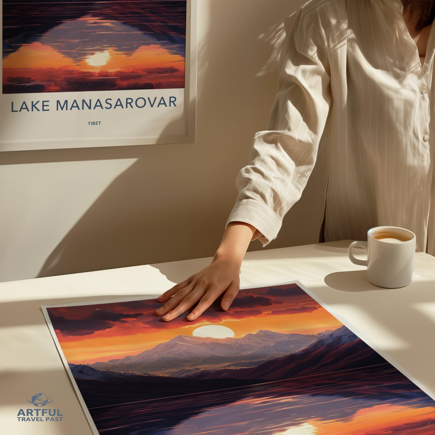 Lake Manasarovar Poster - Tibet Wall Art