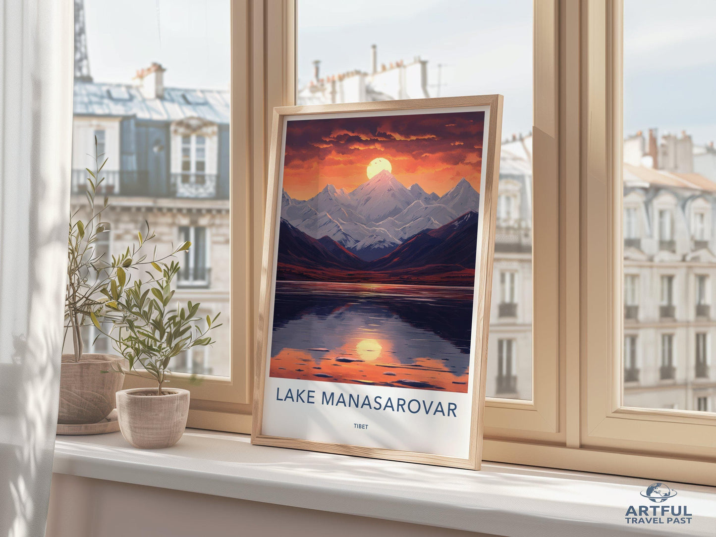 Lake Manasarovar Poster - Tibet Wall Art