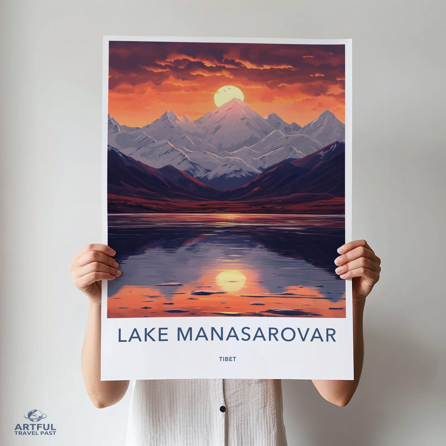 Lake Manasarovar Poster - Tibet Wall Art