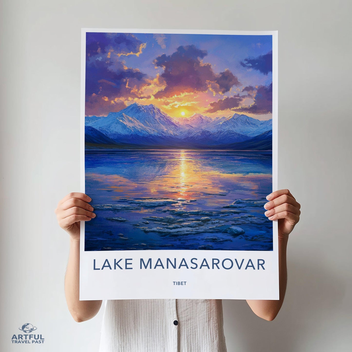 Lake Manasarovar Poster - Tibet Wall Art