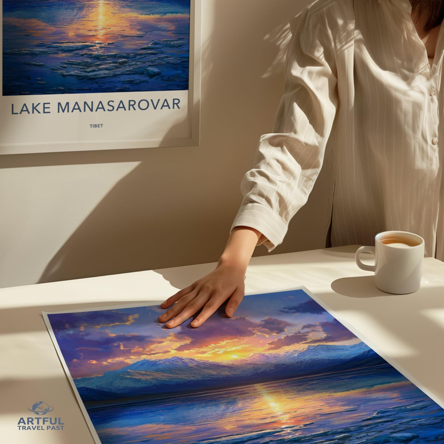 Lake Manasarovar Poster - Tibet Wall Art
