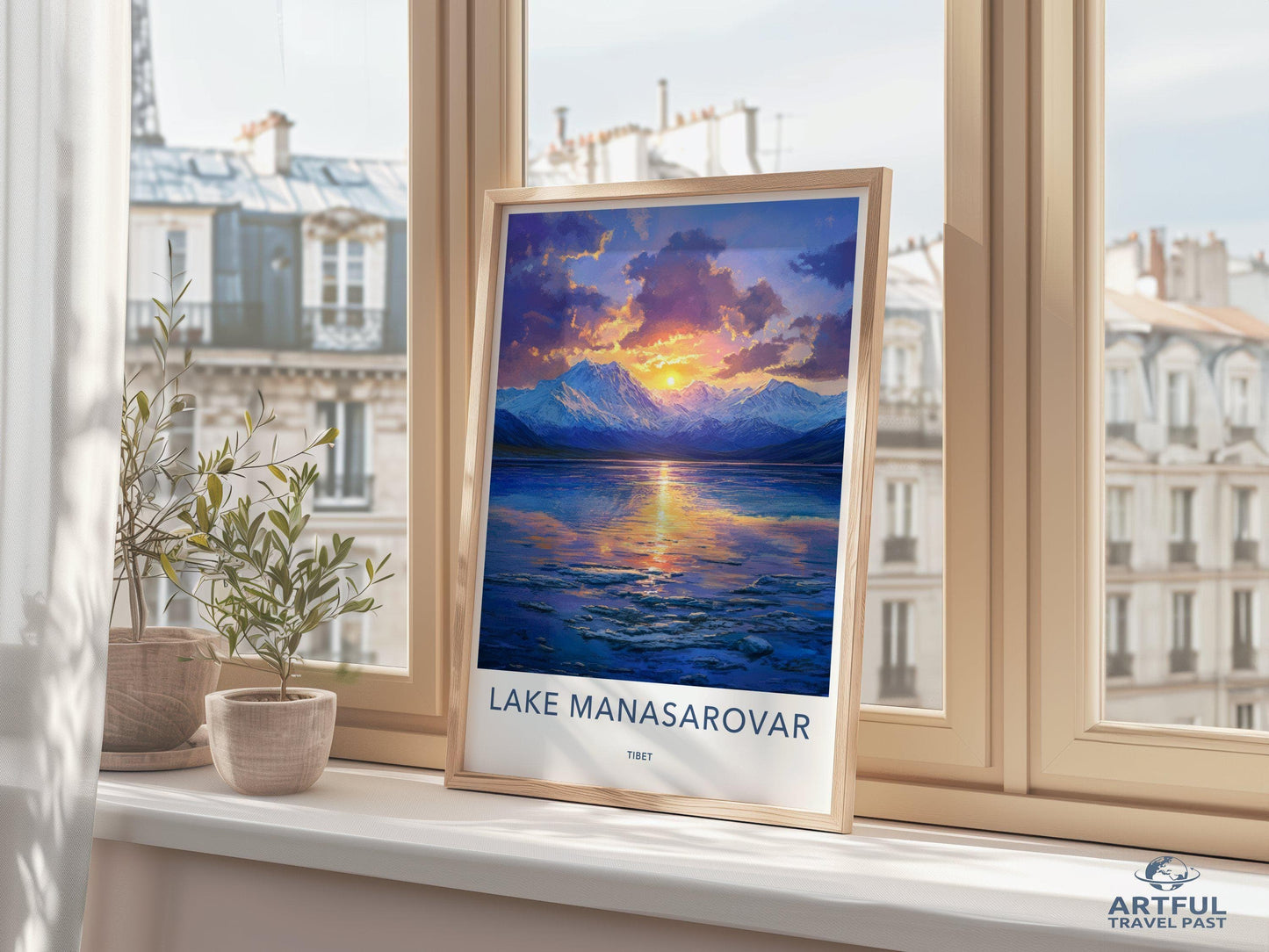 Lake Manasarovar Poster - Tibet Wall Art