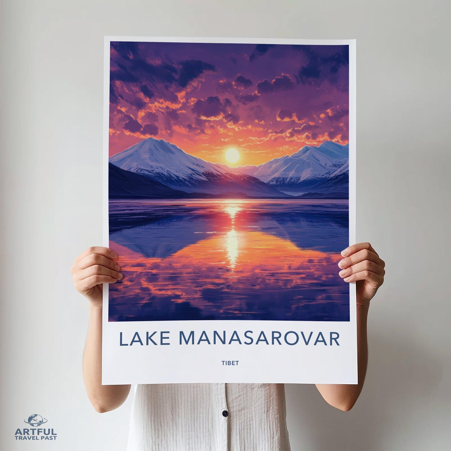 Lake Manasarovar Poster - Tibet Wall Art