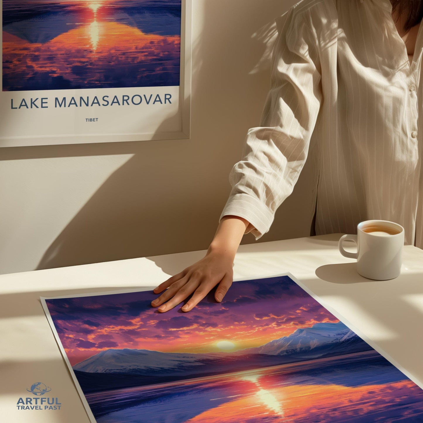 Lake Manasarovar Poster - Tibet Wall Art