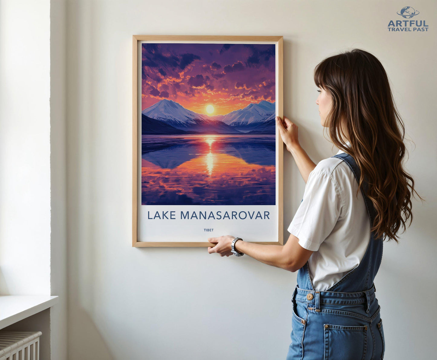 Lake Manasarovar Poster - Tibet Wall Art