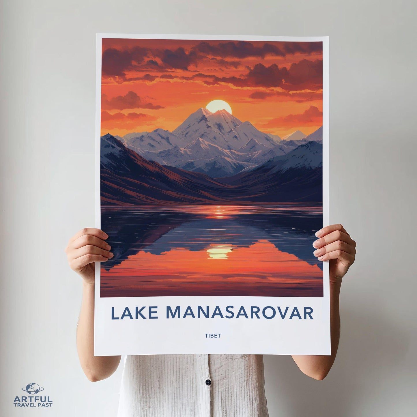 Lake Manasarovar Poster - Tibet Wall Art