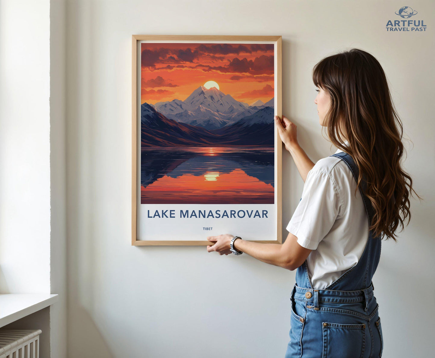 Lake Manasarovar Poster - Tibet Wall Art