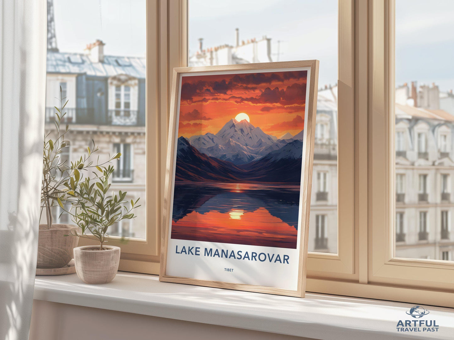 Lake Manasarovar Poster - Tibet Wall Art