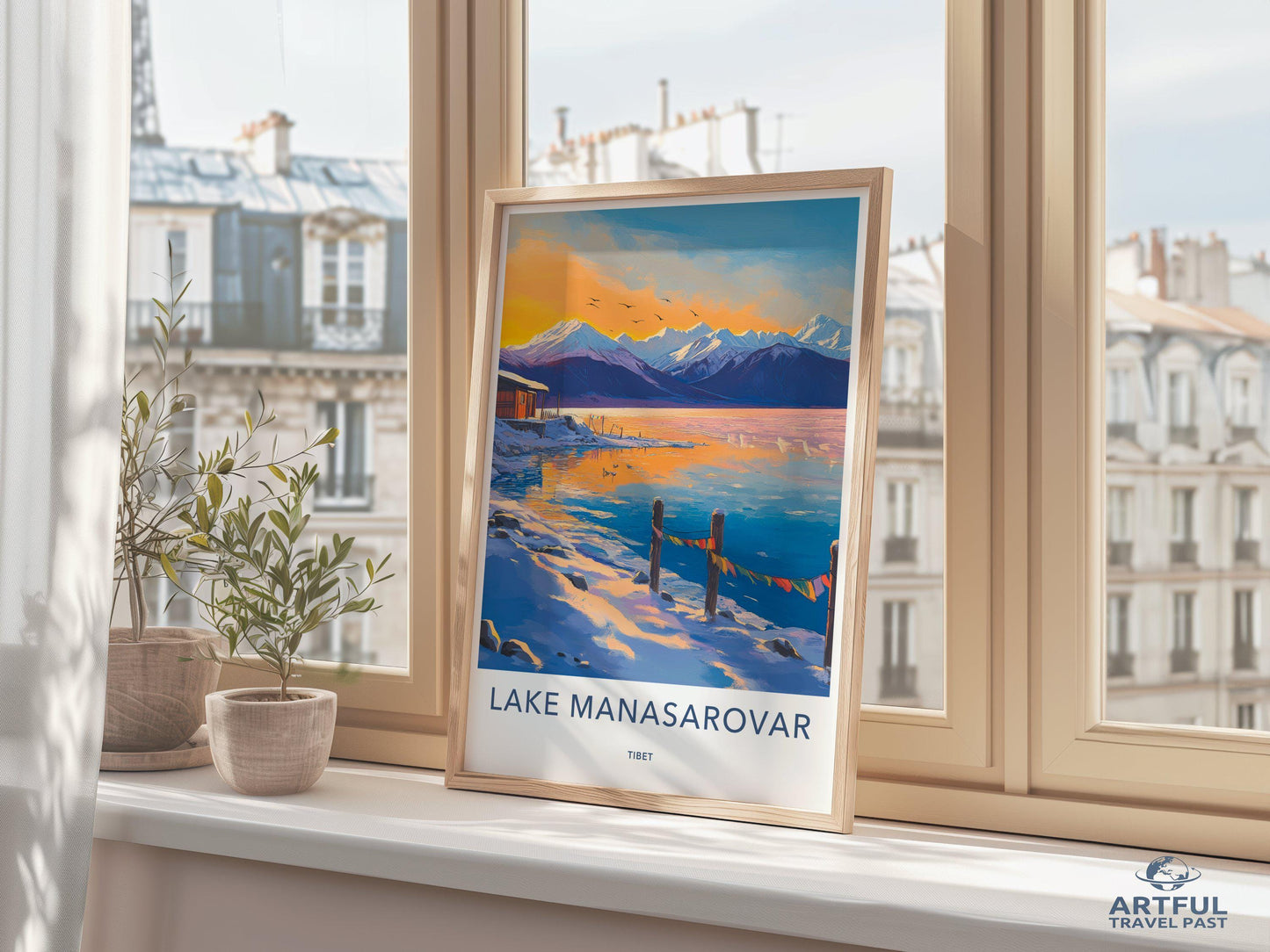 Lake Manasarovar Poster - Tibet Wall Art