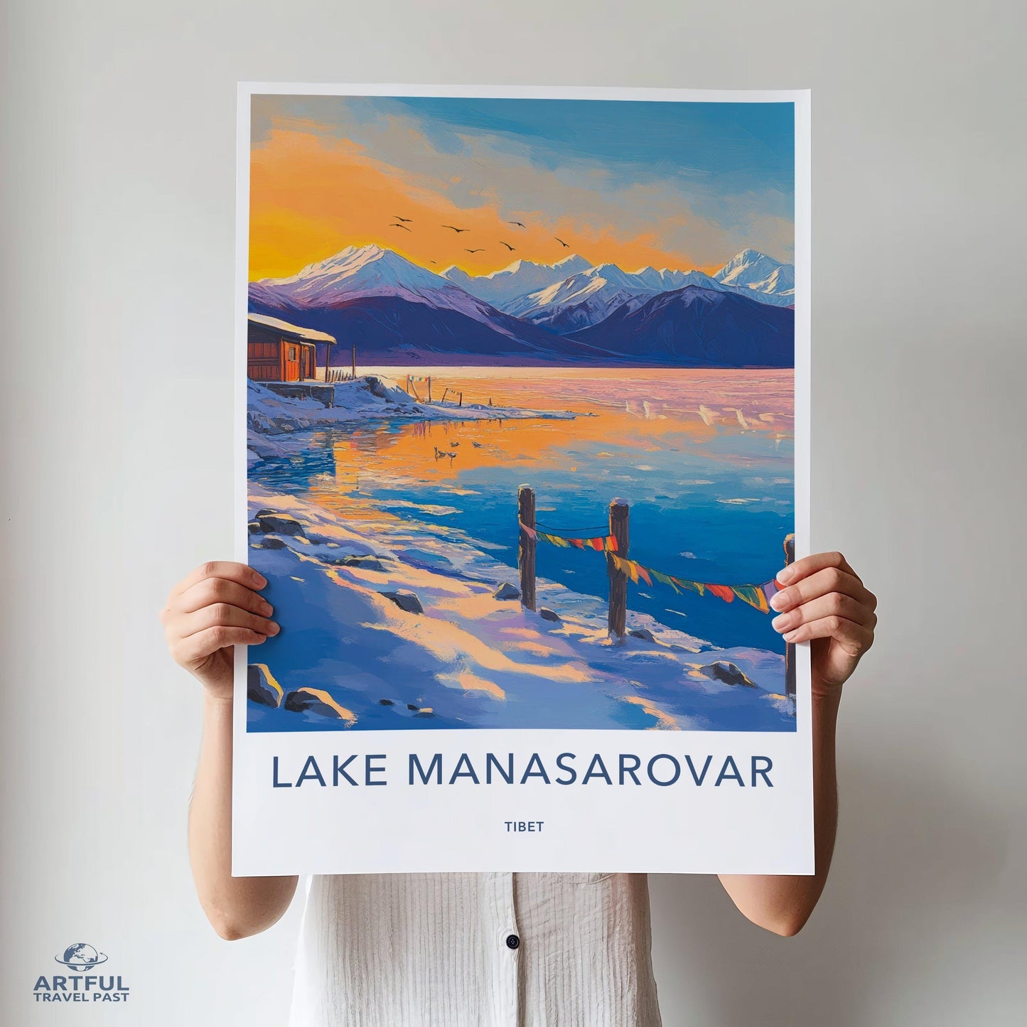 Lake Manasarovar Poster - Tibet Wall Art