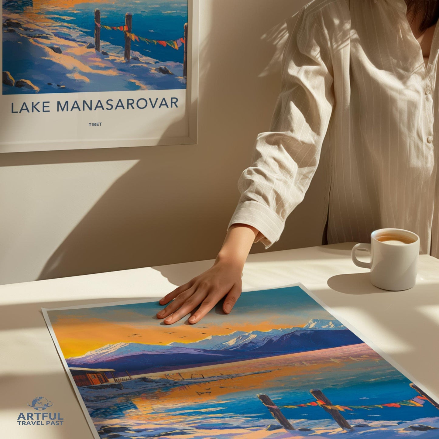 Lake Manasarovar Poster - Tibet Wall Art