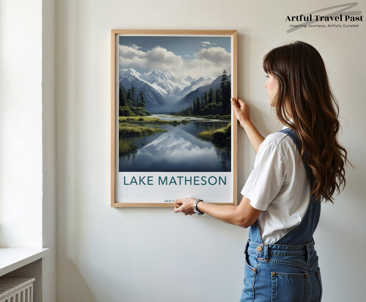 Lake Matheson Poster | New Zealand Wall Art