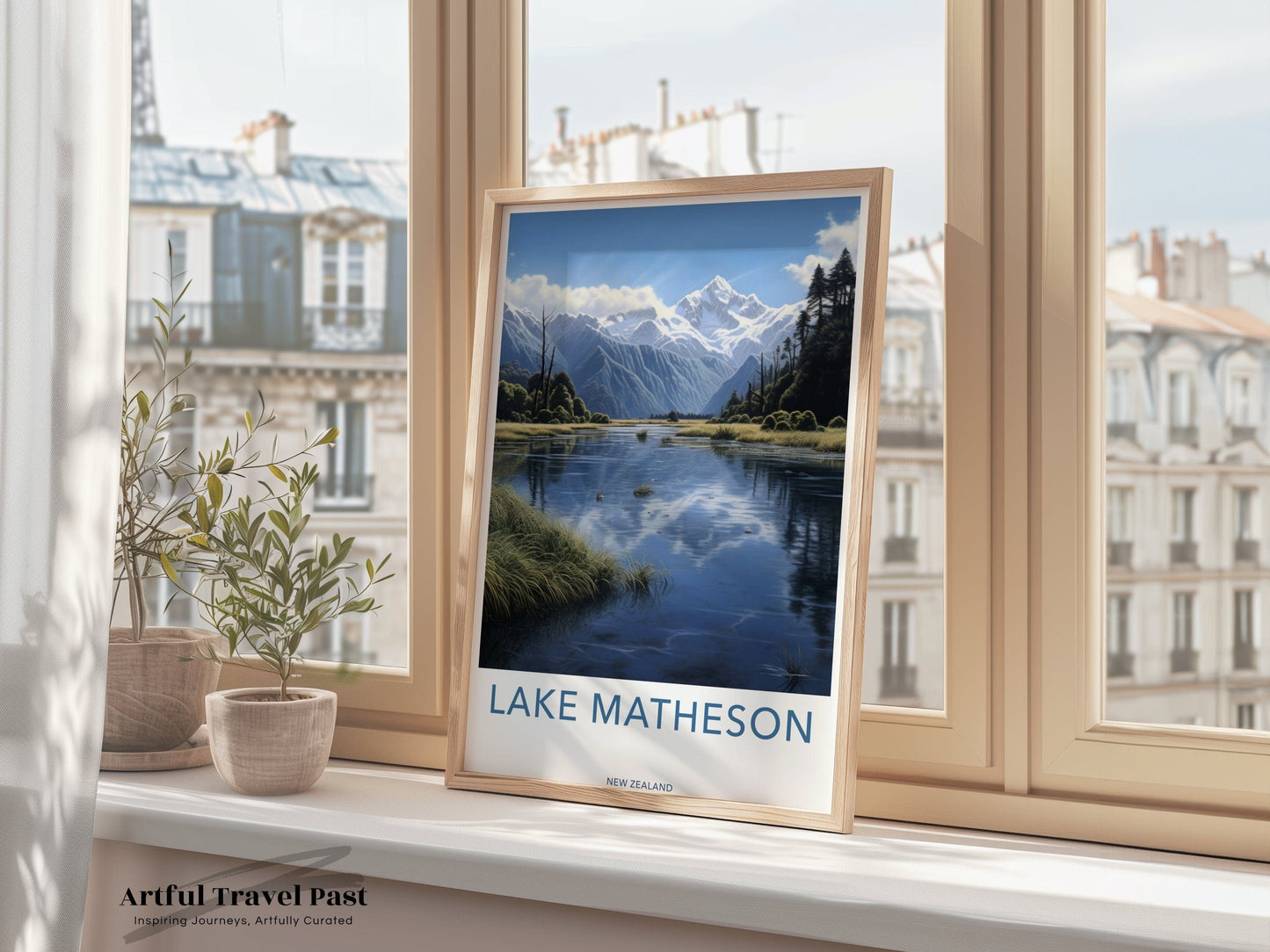 Lake Matheson Poster | New Zealand Wall Art