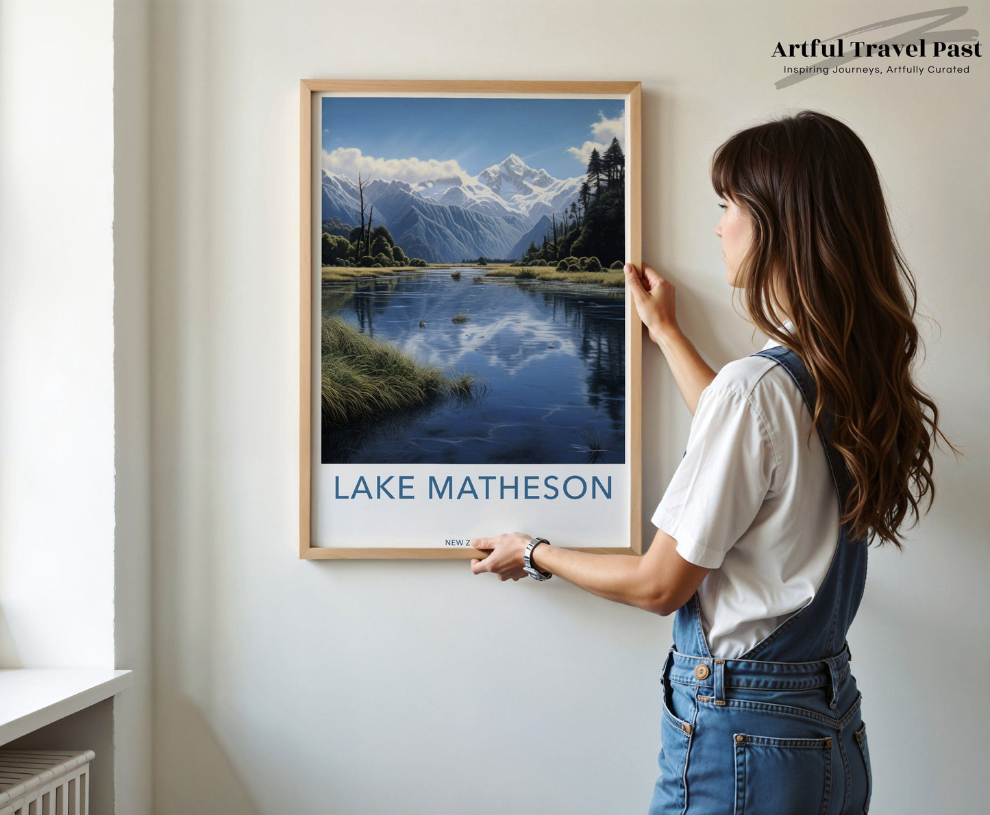 Lake Matheson Poster | New Zealand Wall Art