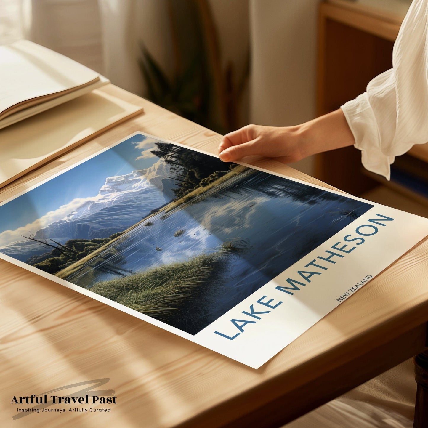 Lake Matheson Poster | New Zealand Wall Art