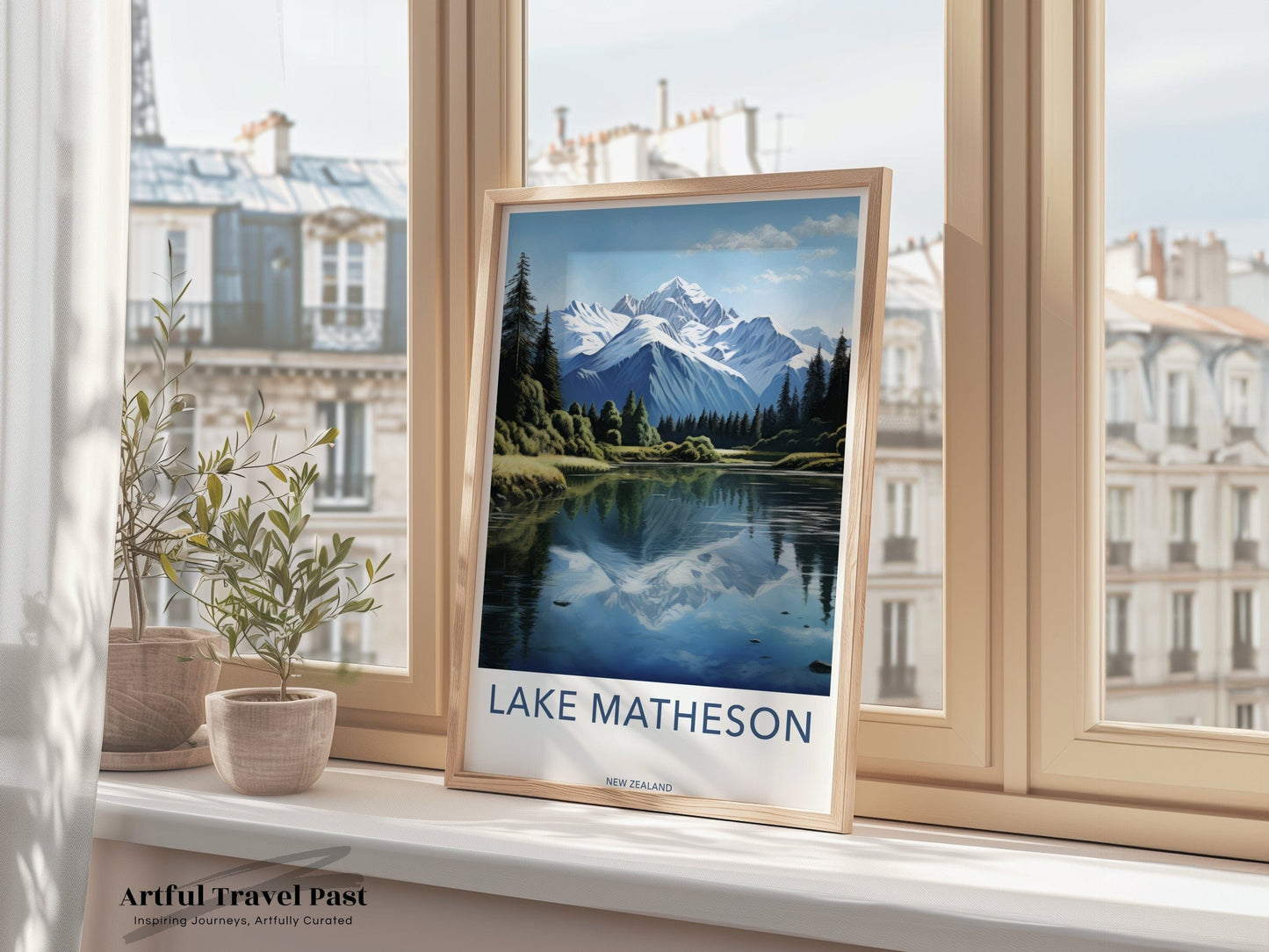 Lake Matheson Poster - New Zealand Wall Art