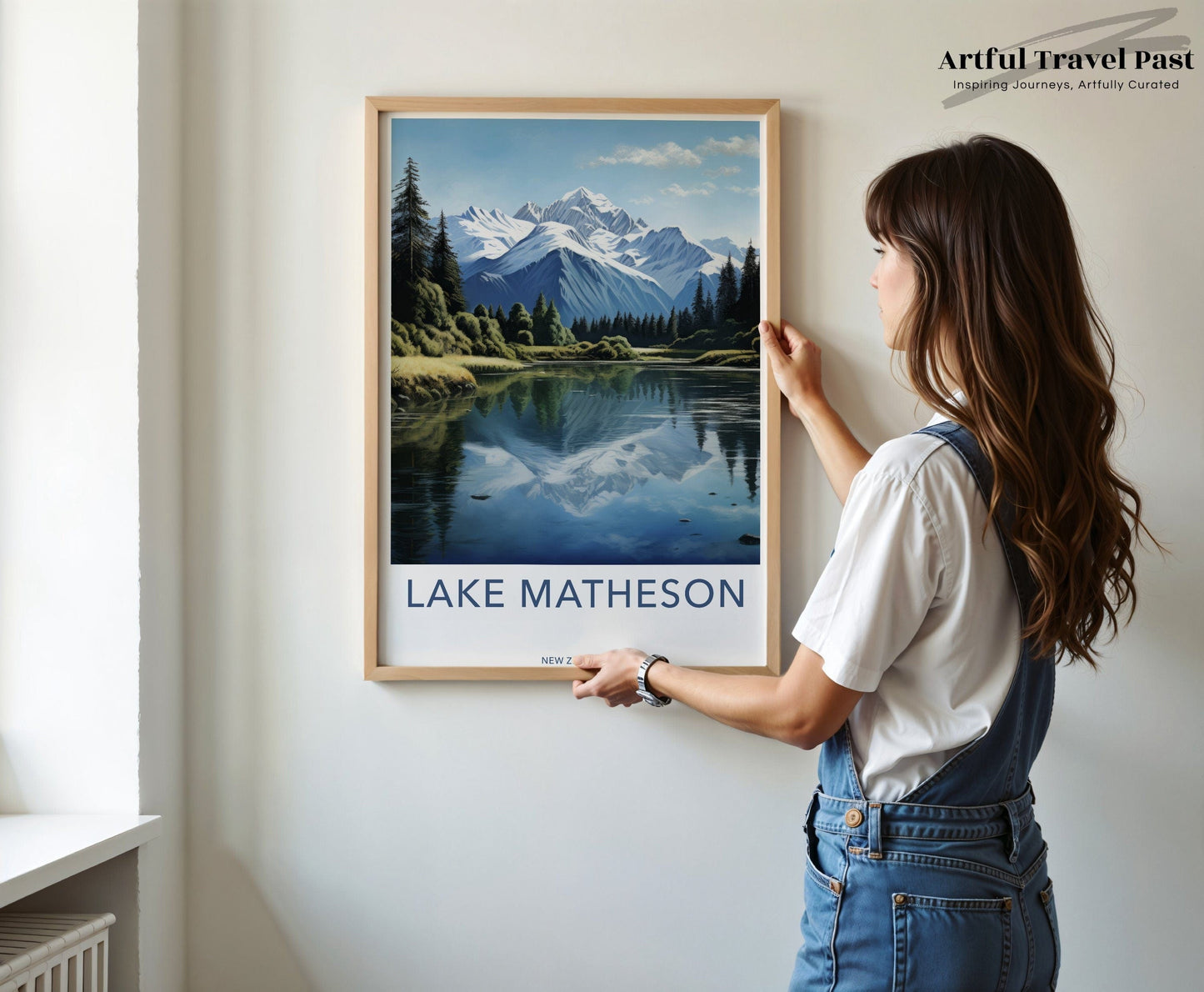 Lake Matheson Poster - New Zealand Wall Art