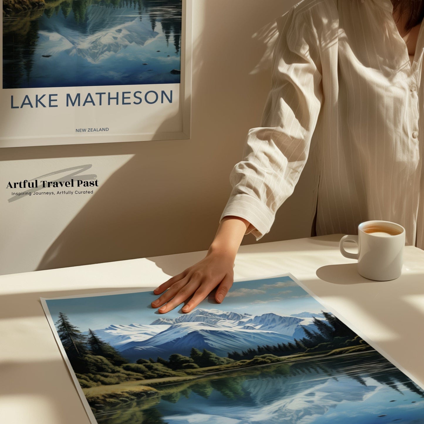 Lake Matheson Poster - New Zealand Wall Art