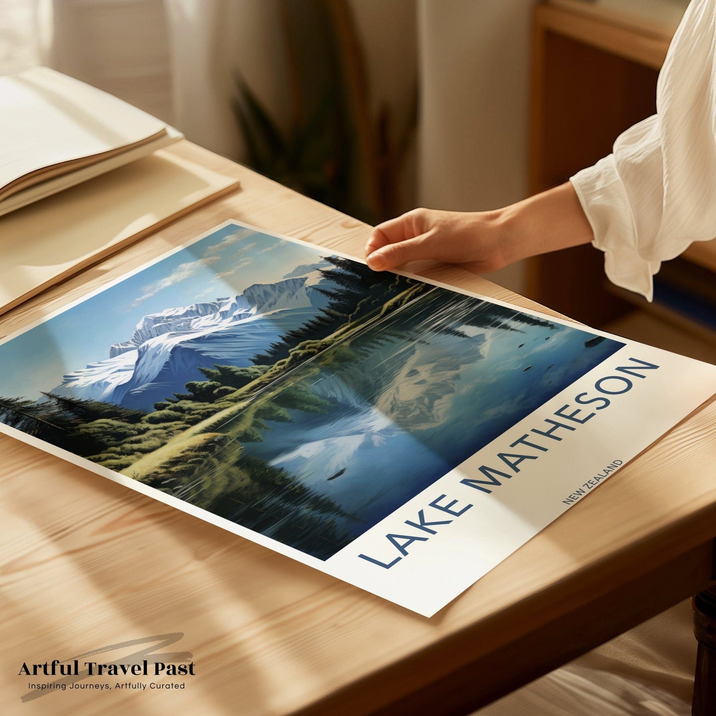 Lake Matheson Poster - New Zealand Wall Art