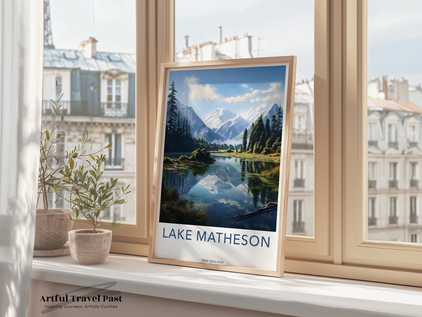 Lake Matheson Poster - New Zealand Wall Art