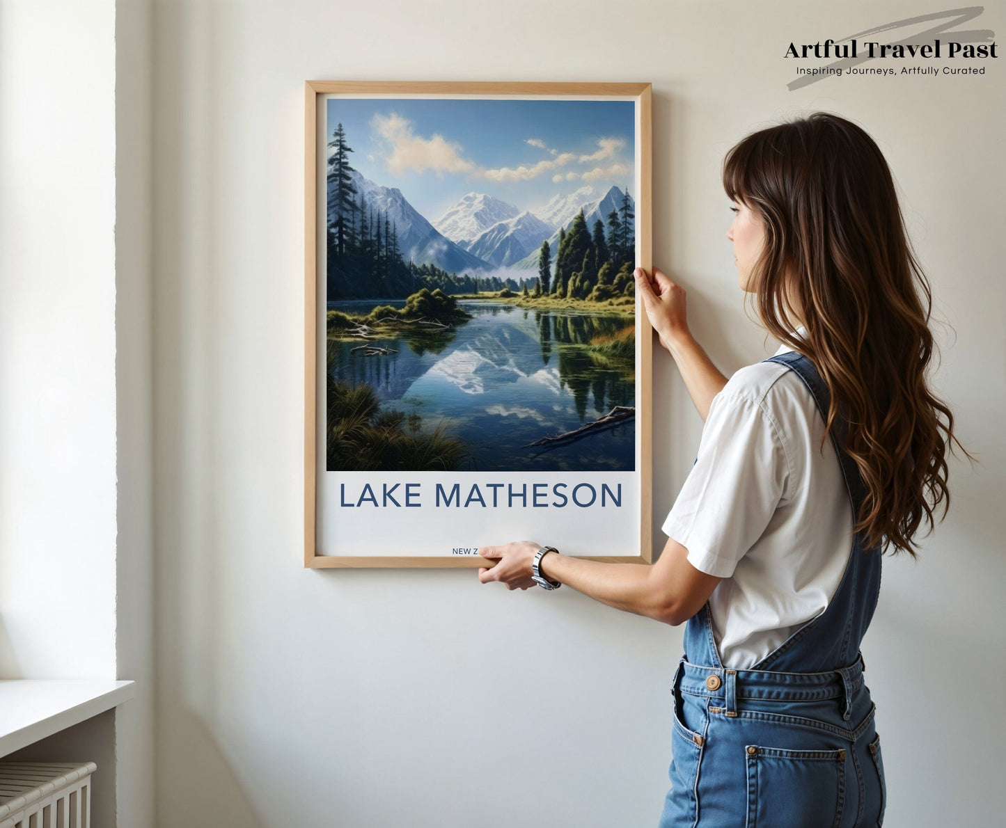 Lake Matheson Poster - New Zealand Wall Art