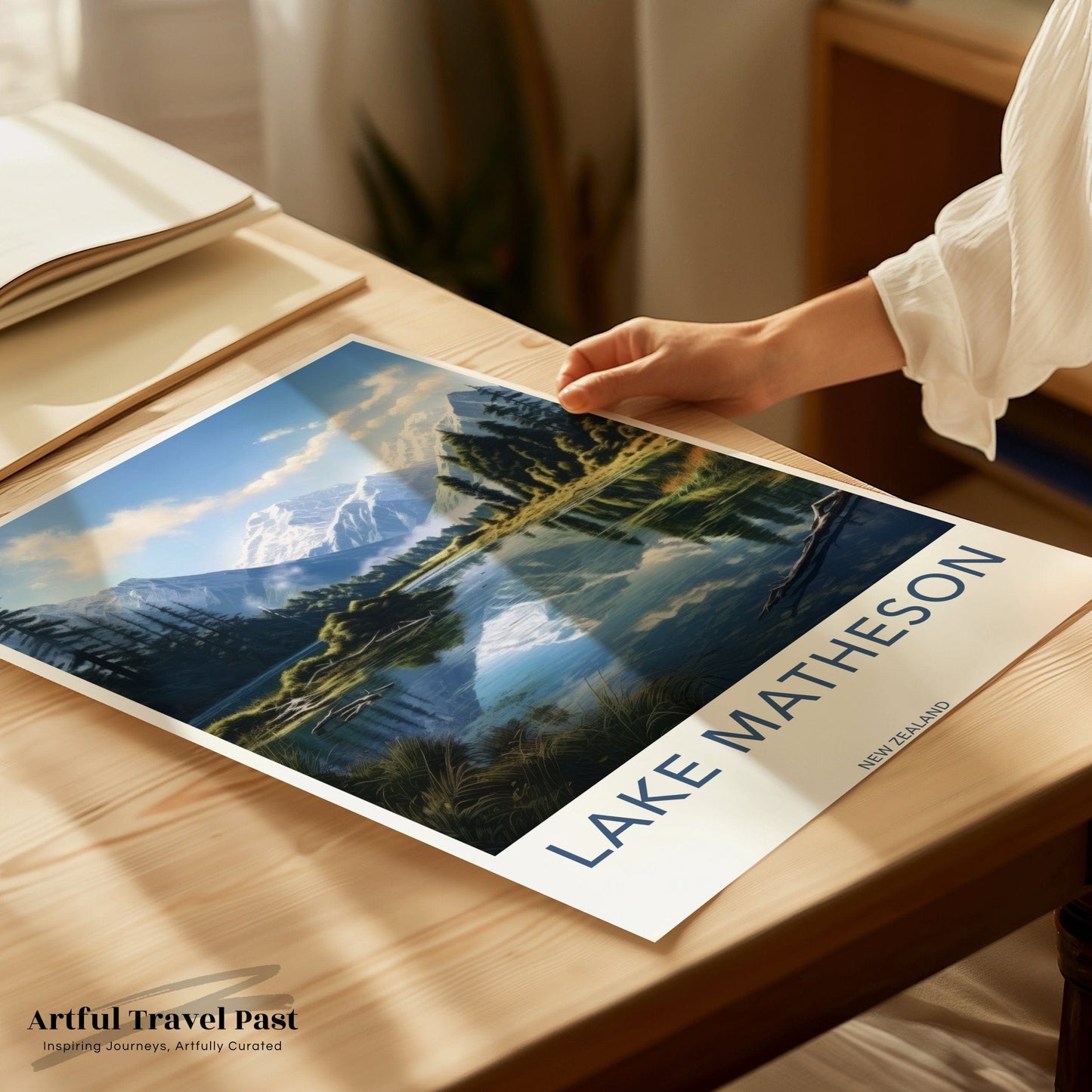 Lake Matheson Poster - New Zealand Wall Art