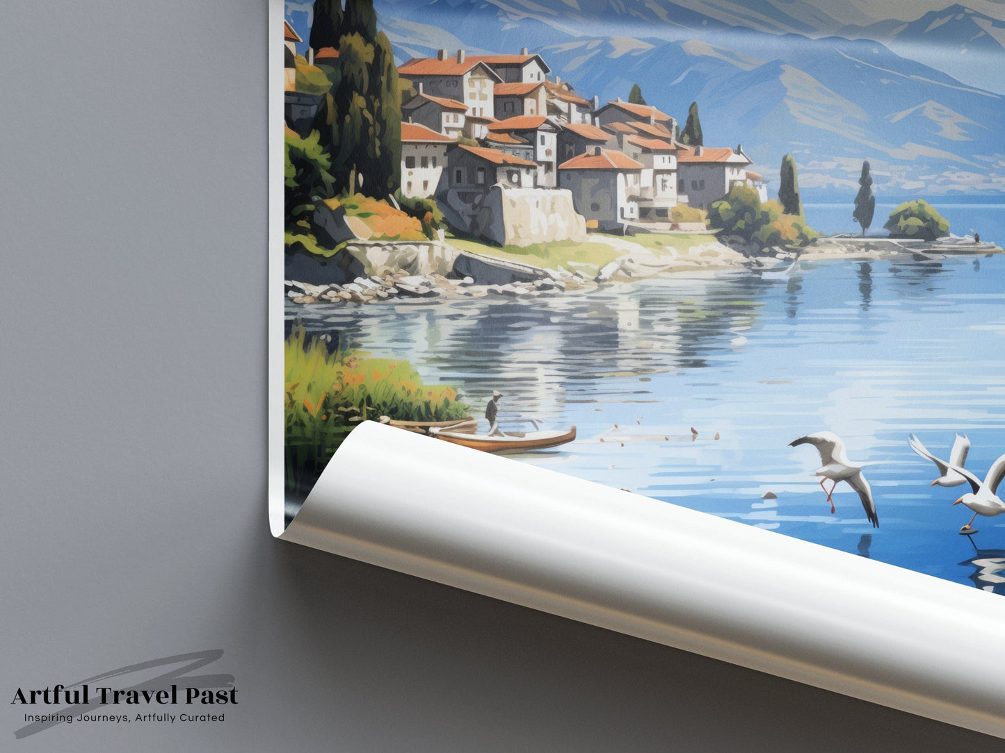 Lake Ohrid Poster | North Macedonia Wall Art