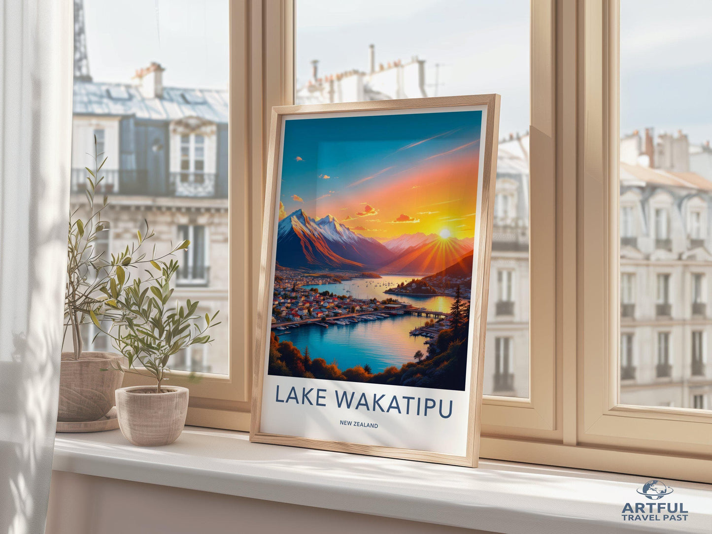 Lake Wakatipu Poster | New Zealand Wall Art
