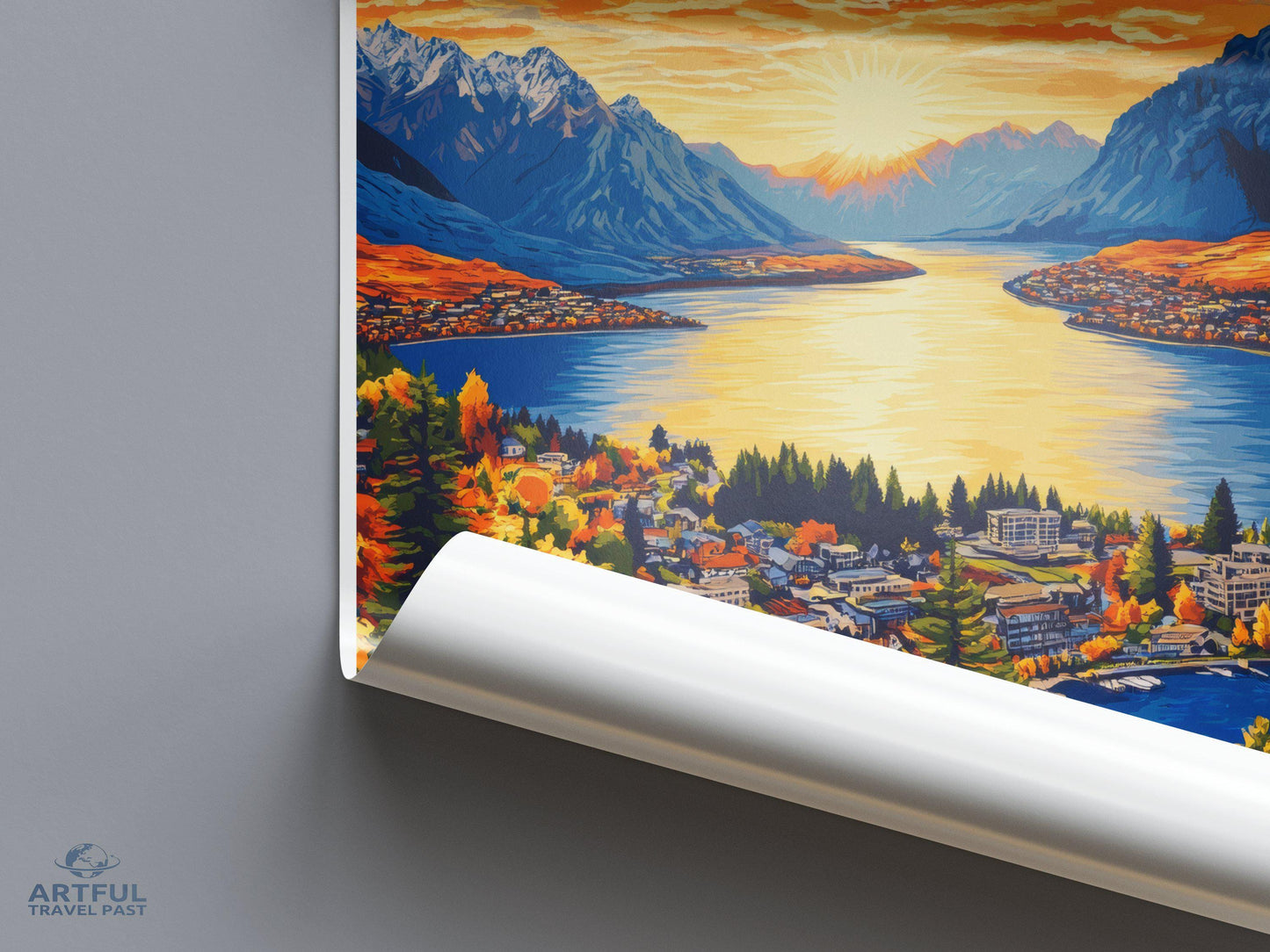 Lake Wakatipu Poster - New Zealand Wall Art