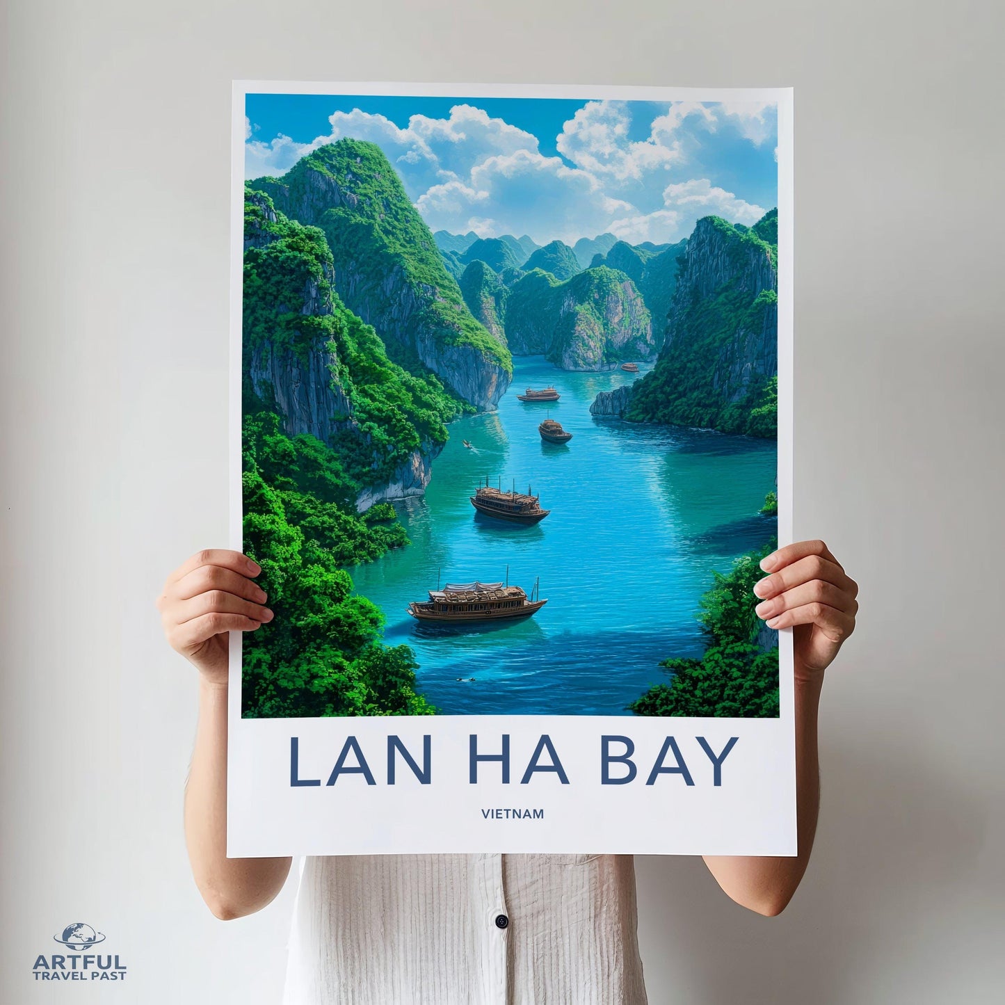 Lan Ha Bay Poster | Vietnam Wall Art | Asia Decor