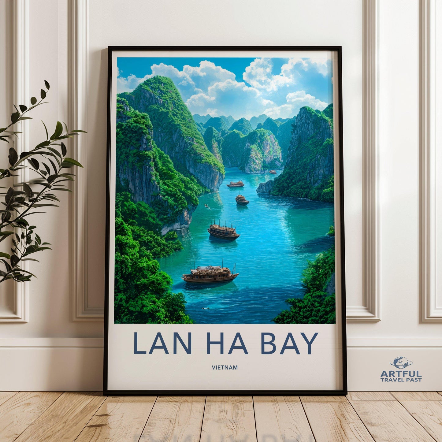 Lan Ha Bay Poster | Vietnam Wall Art | Asia Decor