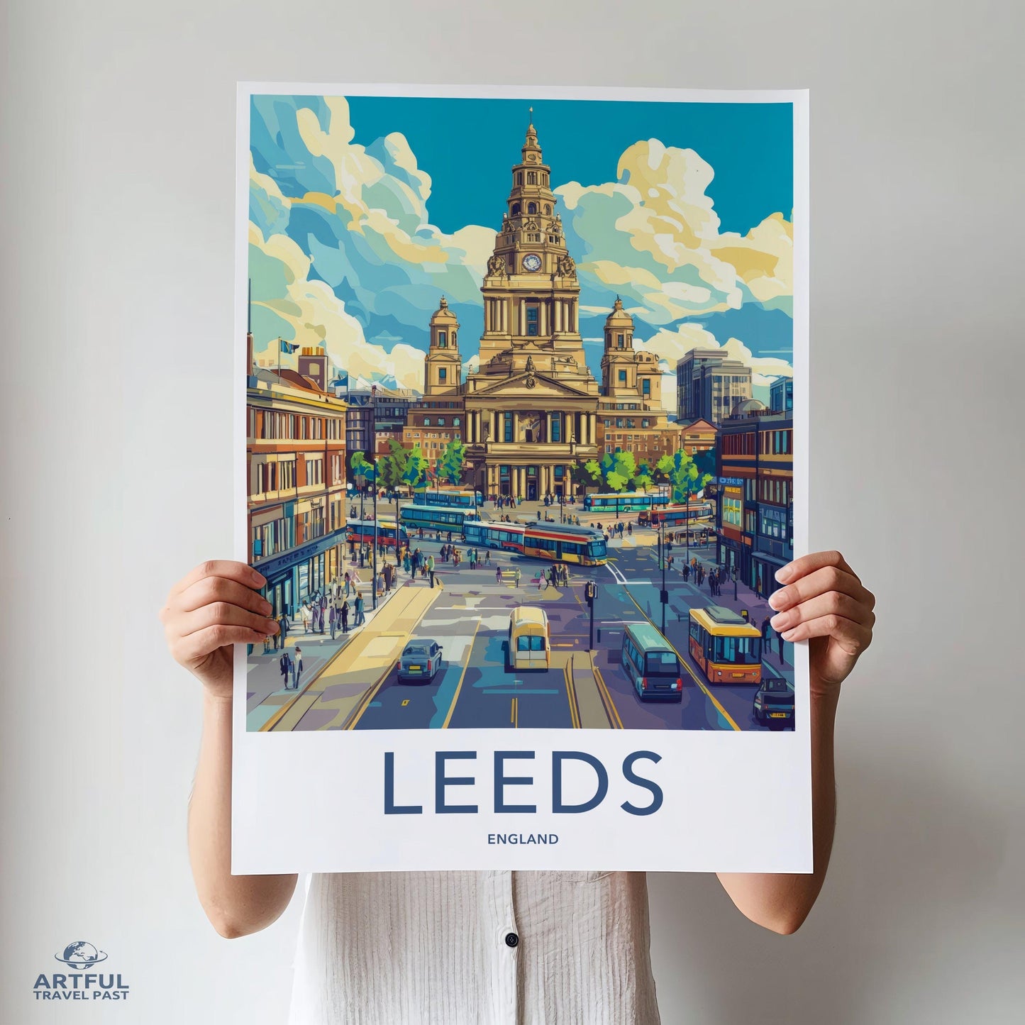 Leeds Poster - England Wall Art