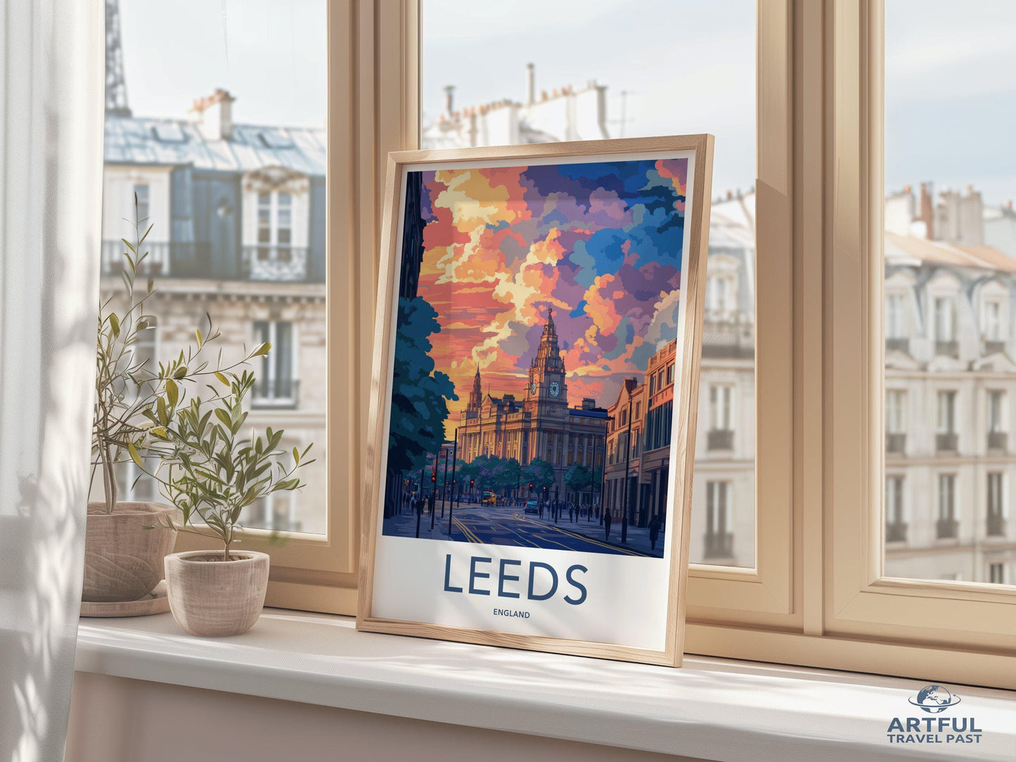 Leeds Poster | England Wall Art | UK Decor
