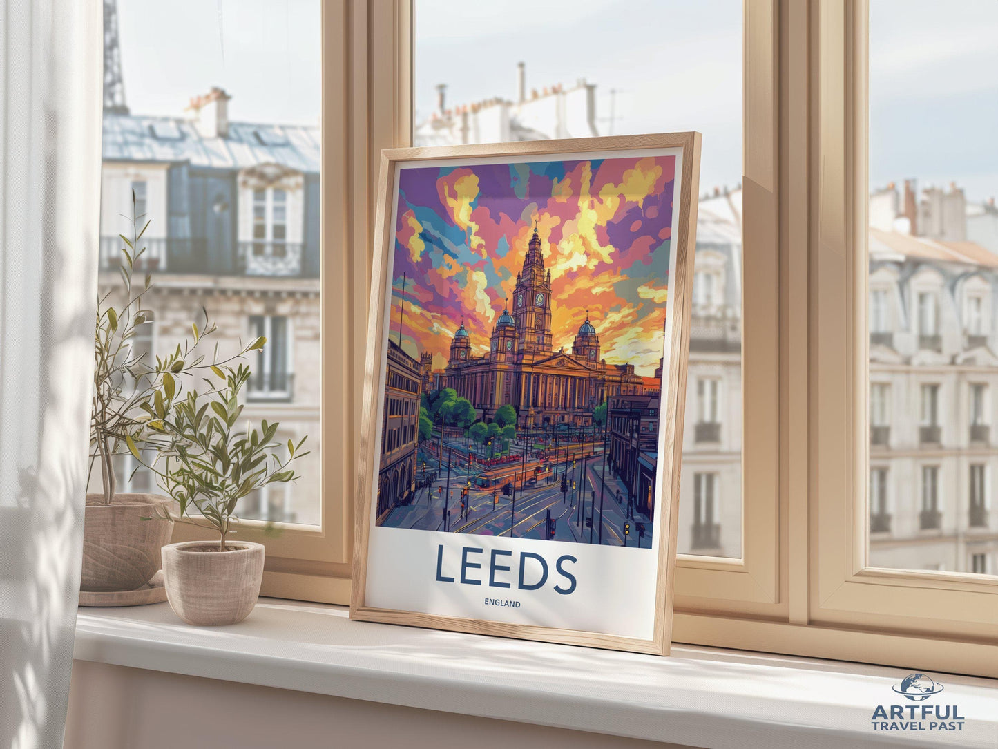 Leeds Poster | England Wall Art | UK Decor